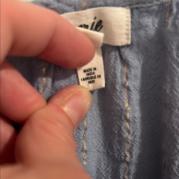 Aerie Light Blue swim coverup - Picture 3 of 9